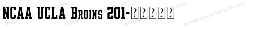 NCAA UCLA Bruins 201字体转换